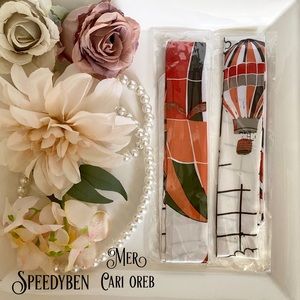 Purse Hair Ribbon Skinny Scarf Set 3/$20